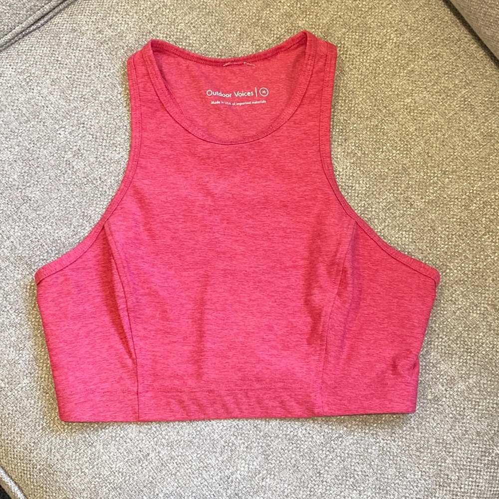 NWOT Outdoor Voices Crop Top Sports Bra Sz M